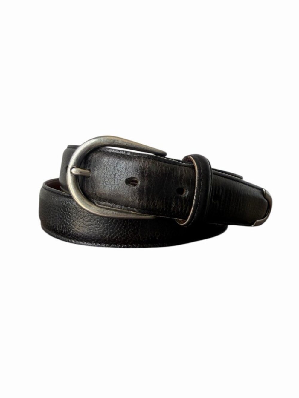 Vintage Coach Men's Black Leather Belt USA 36"